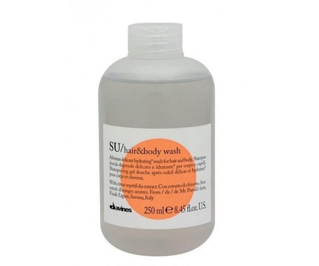 Davines SU/hair and body wash - Aftersun delicate hydrating wash for hair and body - шампунь для волос и тела 250мл