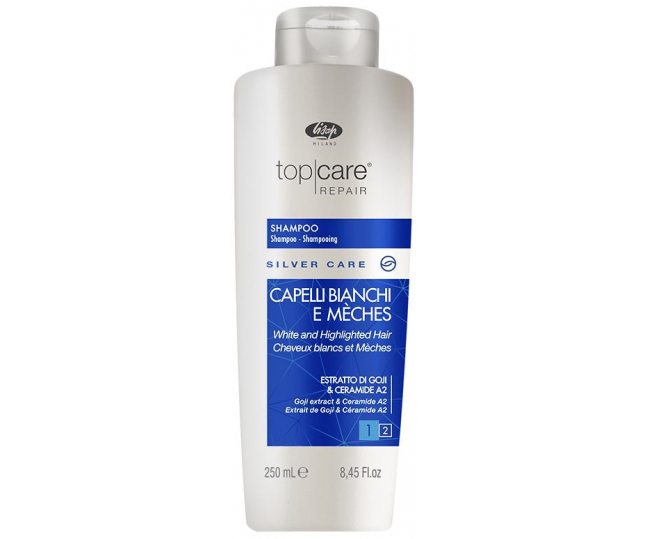 Top Care Repair Silver Care Shampoo Шампунь для седых, мелированных волос 250мл