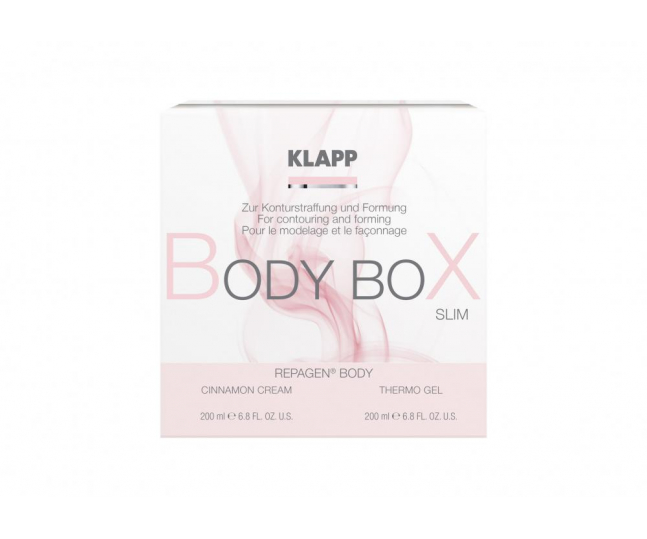  "Slim" REPAGEN BODY Набор для ухода за телом термогель для тела+контур-крем с корицей 
