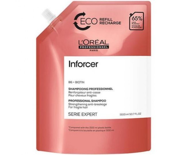 Укрепляющий шампунь для предотвращения ломкости волос L`oreal Professionnel Serie Expert Inforcer REFILL 1500мл