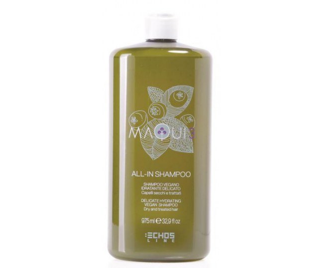 MAQUI 3 DELICATE HYDRATING VEGAN SHAMPOO Натуральный  шампунь для увлажнения сухих и истощенных волос 975мл
