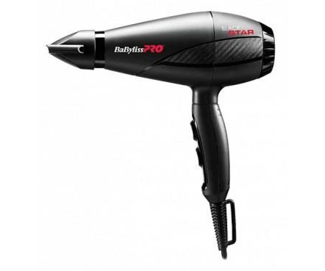 Фен BaByliss Pro BLACK STAR 2000Вт 2 насадки