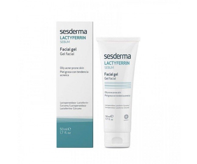 LACTYFERRIN Sebum facial gel  Гель для лица увлажняющий 50мл