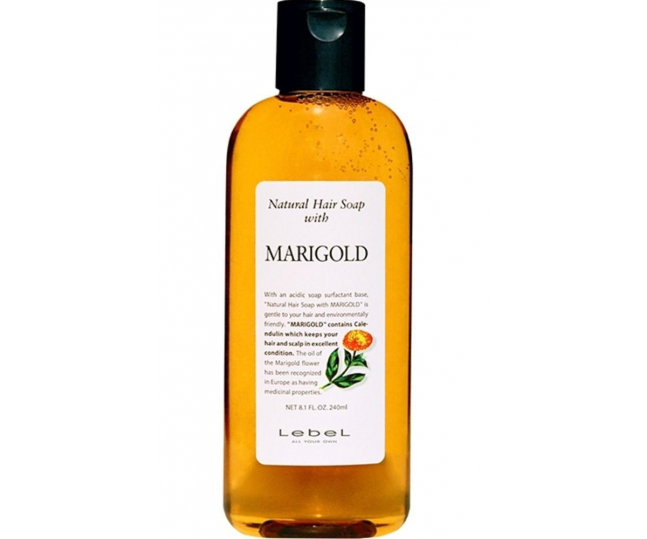 LEBEL Cosmetics  MARIGOLD Лечебный шампунь для жирных волос с календулой, 240мл