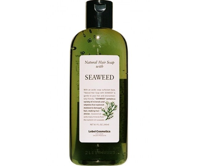 LEBEL Cosmetics SEAWEED Лечебный шампунь для поврежденных волос с морскими водорослями, 240мл