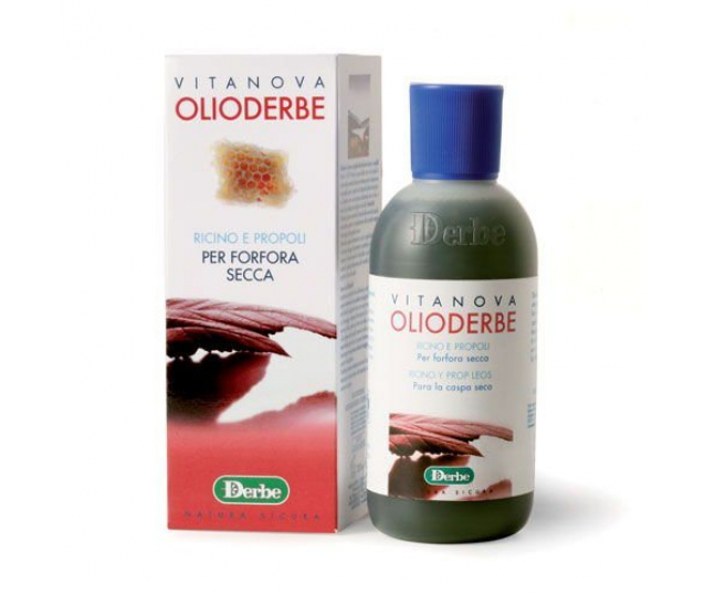 DERBE OLIODERBE PROPOLI - Масло моющее с прополисом "Olioderbe" для сухих волос с перхотью 200мл