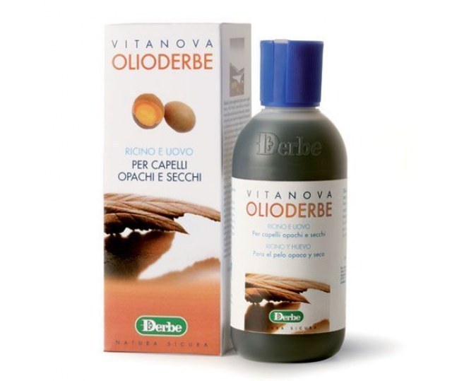 DERBE OLIODERBE UOVO - Масло моющее с яичным экстрактом "Olioderbe" для сухих и секущихся волос 200мл