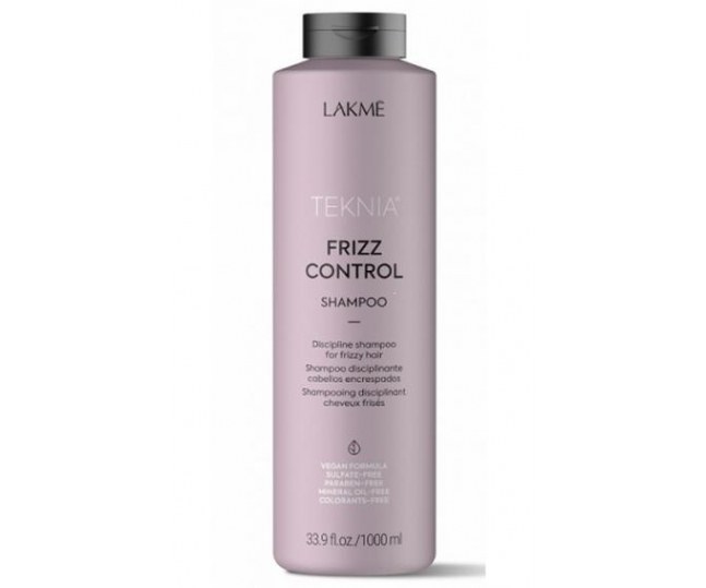 Frizz control shampoo Бессульфатный дисциплинирующий шампунь для непослушных или вьющихся волос 1000 мл