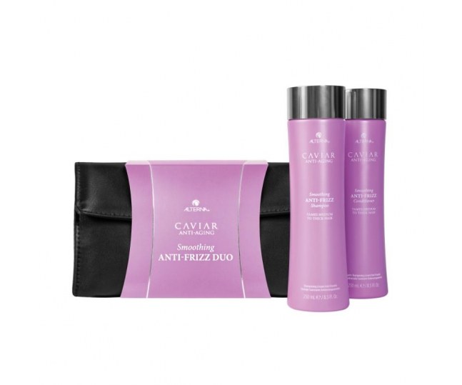Caviar Smoothing Anti-Frizz Holiday Duo Набор "Контроль и гладкость" 250мл+250мл+1шт
