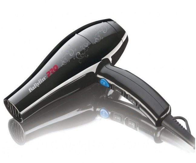 Фен Pro Light 2000W легкий бесшумный (черный с рисунком)
