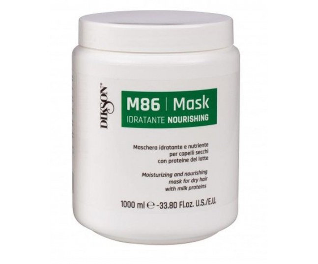 Mask Nourishing M86 Увлажняющая и питательная маска для сухих волос с протеинами молока 1000мл
