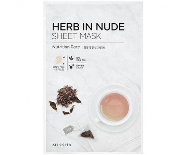 Herb In Nude Sheet Mask Nutrition Care Маска для лица 1шт