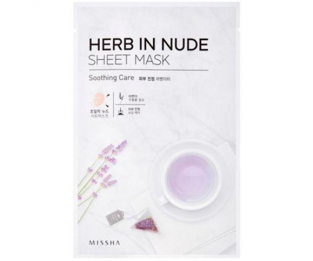 Herb In Nude Sheet Mask Soothing Care Маска для лица 1шт