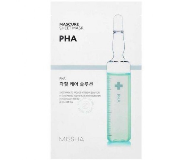Mascure Peeling Solution Sheet Mask Маска для лица отшелушивающая 1шт