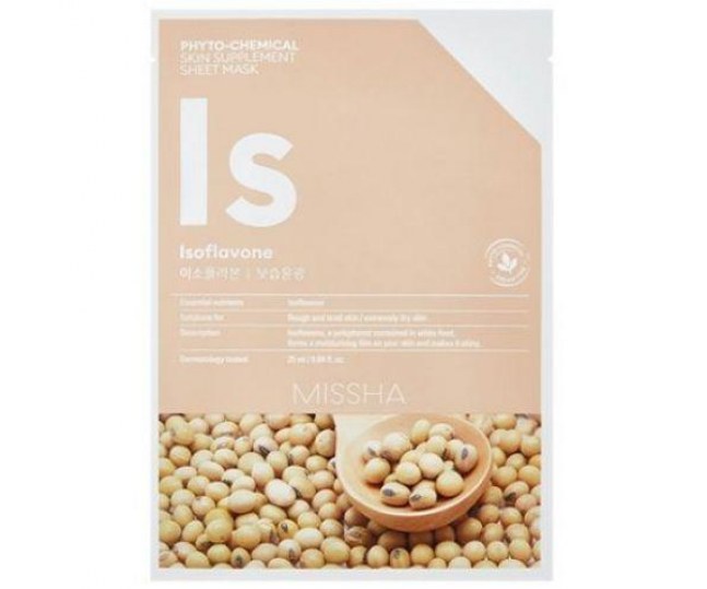 Phytochemical Skin Supplement Sheet Mask Isoflavone/Deep Moisture Маска для лица глубоко увлажняющая 1шт