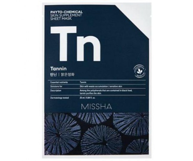 Phytochemical Skin Supplement Sheet Mask Tannin/Purifying Маска для лица 1шт