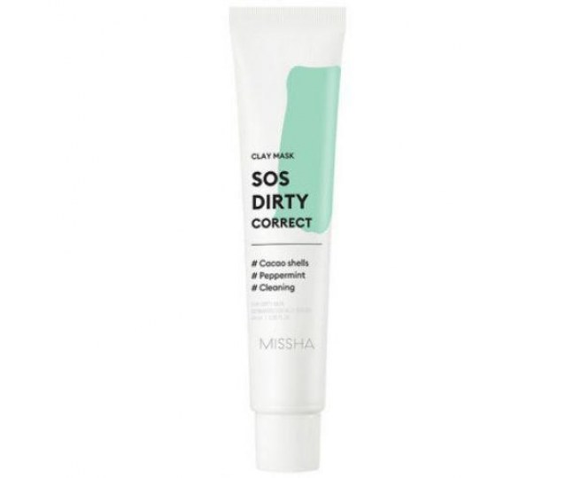 SOS Dirty Correct Clay Mask Маска для лица очищает поры восстанавливает свежесть и эластичность кожи 60мл
