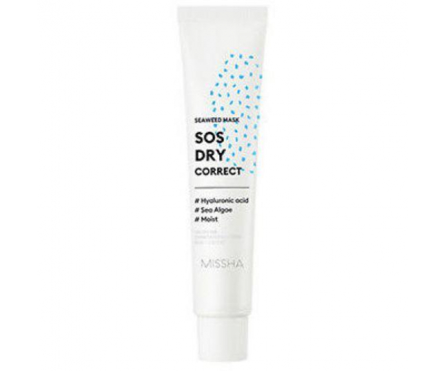 SOS Dry Correct Seaweed Mask Маска для лица обладает интенсивным увлажняющим действием 60мл