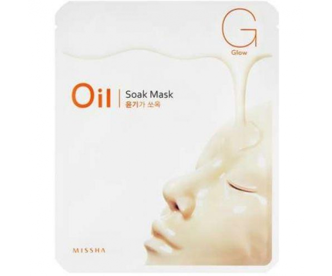 Oil-Soak Mask Glow Маска для лица подтягивающая 1шт