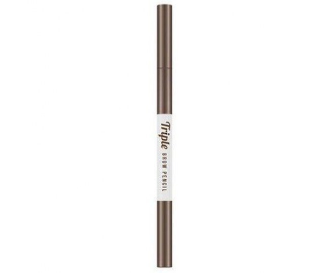 Triple Brow Pencil Natural Brown Автоматический карандаш для бровей 1шт