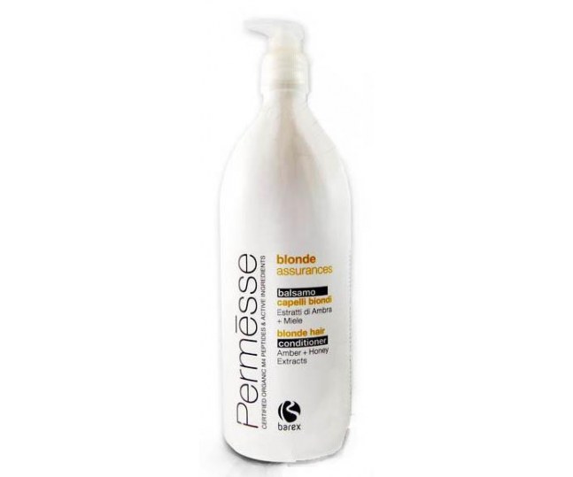 BAREX Blonde hair conditioner with Amber and Honey extracts Бальзам для осветленных волос с экстртрактом Янтаря и Медом 1000мл