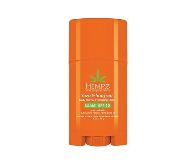 Hempz SPF30 Yuzu & Starfruit Daily Herbal Hydrating Stick Бальзам-стик солнцезащитный увлажняющий Юдзу и Карамбола SPF30 45г 