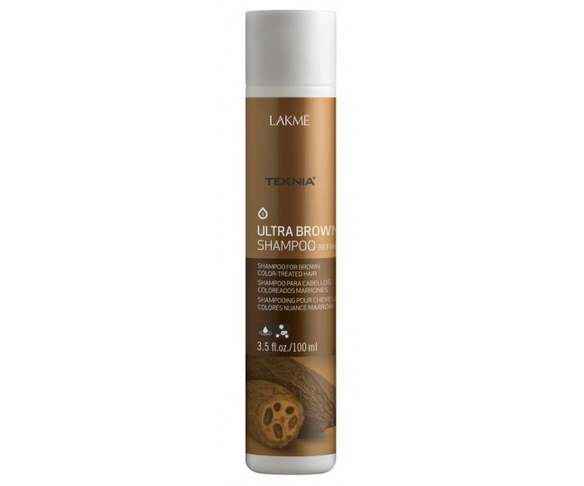 LAKME TEKNIA Ultra Brown Shampoo - Шампунь для поддержания оттенка окрашенных волос Коричневый 100 мл