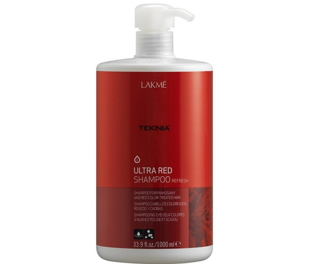 LAKME TEKNIA Ultra Red Shampoo - Шампунь для поддержания оттенка окрашенных волос Красный 1000 мл