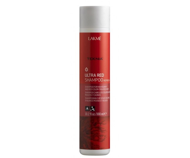 LAKME TEKNIA Ultra Red Shampoo - Шампунь для поддержания оттенка окрашенных волос Красный 300 мл