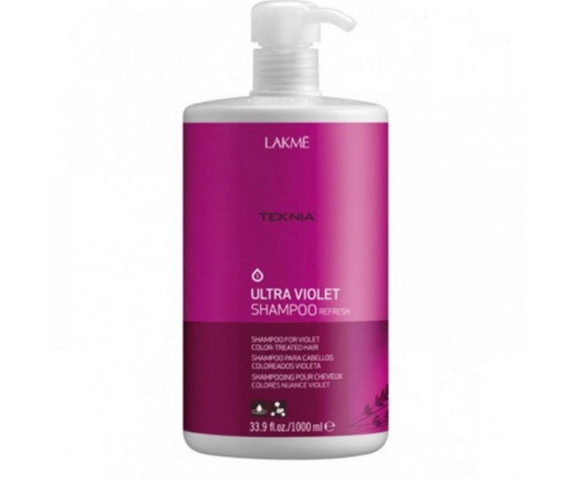 LAKME TEKNIA Ultra Violet Shampoo  - Шампунь для поддержания оттенка окрашенных волос "Фиолетовый" 1000 мл