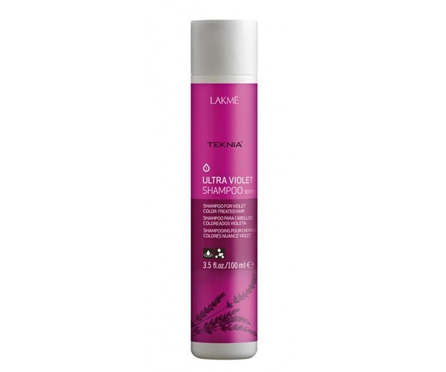 LAKME TEKNIA Ultra Violet Shampoo  - Шампунь для поддержания оттенка окрашенных волос "Фиолетовый" 100 мл