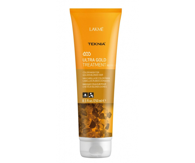 LAKME TEKNIA Ultra Gold Treatment -  Средство для поддержания оттенка окрашенных волос "Золотистый" 250 мл