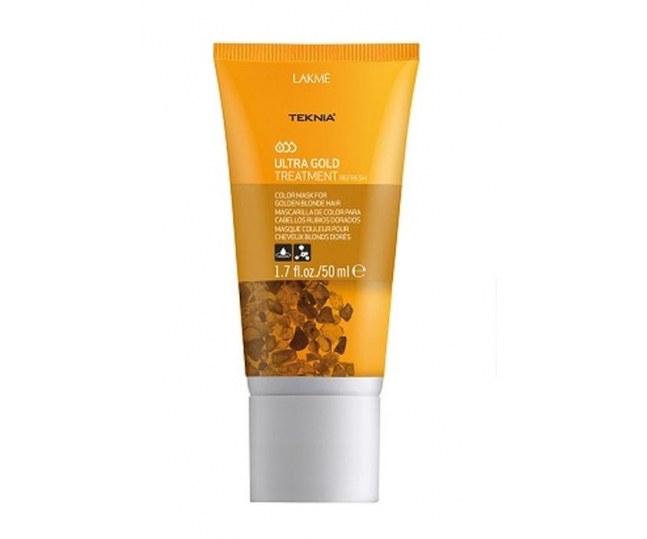 LAKME TEKNIA Ultra Gold Treatment -  Средство для поддержания оттенка окрашенных волос "Золотистый" 50 мл