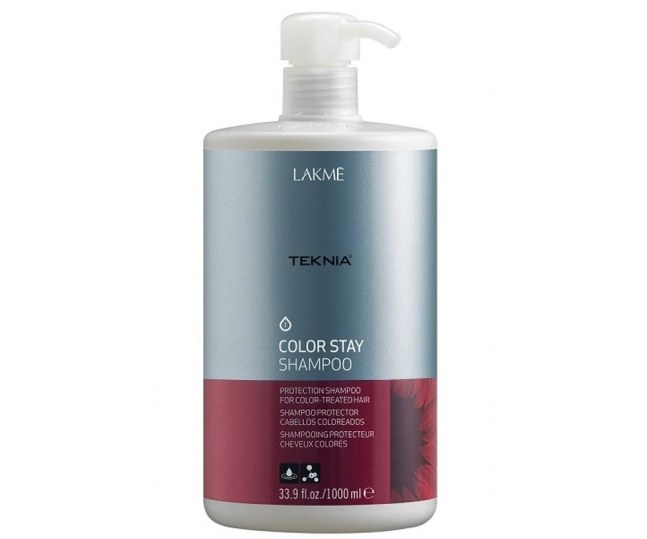 LAKME TEKNIA Color Stay Shampoo -  Шампунь для защиты цвета окрашенных волос 1000 мл