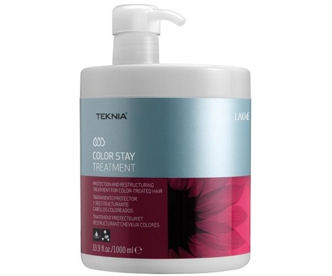 LAKME TEKNIA Color Stay Treatment - Средство для защиты цвета и восстановления структуры окрашенных волос 1000 мл