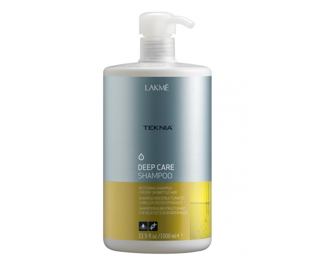 LAKME TEKNIA Deep Care Shampoo - Шампунь восстанавливающий для сухих или повреждённых волос 1000 мл