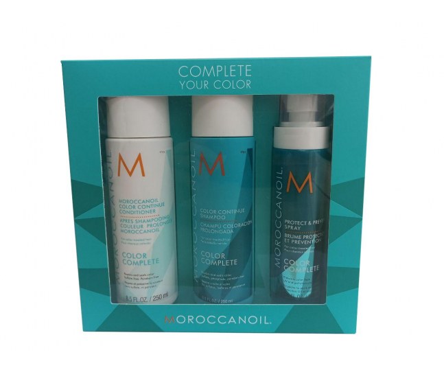 Moroccanoil Набор Complete your color (шампунь 250 мл, кондиционер 250 мл, спрей для волос 160 мл)