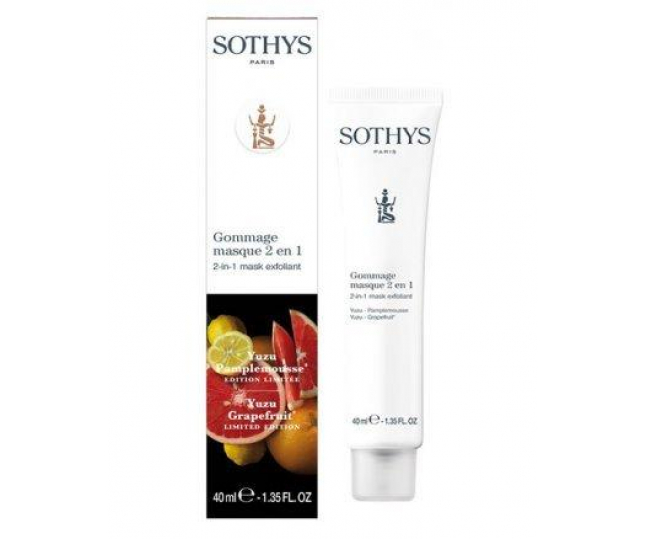 Sothys 2-in-1 Mask exfoliant Антиоксидантная скраб-маска "Грейпфрут–Юзу" 40 мл