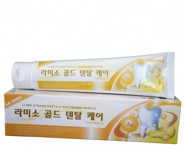 La Miso Gold Dental Care Toothpaste / Зубная паста с частицами золота 150 гр