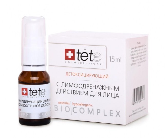 TETe Cosmeceutical Биокомплекс с лимфодренажным действием 15мл