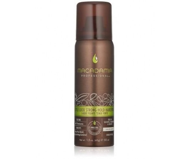 MACADAMIA Professional Style Lock Strong Hold Hairspray - Спрей сильной фиксации "Стиль на замке" 50 мл