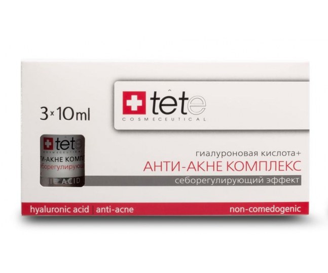 TETe Cosmeceutical Hyaluronic acid + Anti-acne Complex Гиалуроновая кислота + Анти-акне комплекс 30мл