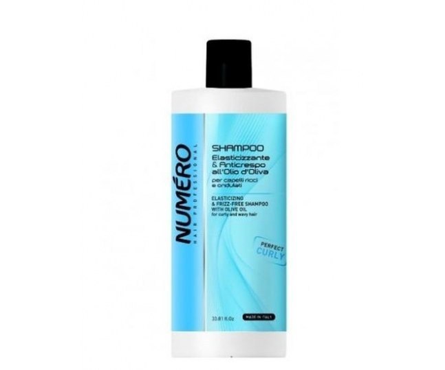 NUMERO Шампунь придающий упругость волосам, с оливковым маслом для вьющихся и волнистых волос 1000мл