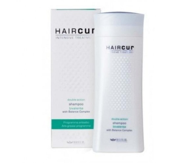 BRELIL HairCur Double-Actions Shampoo Шампунь бивалентный для жирной кожи головы и сухих волос 200мл