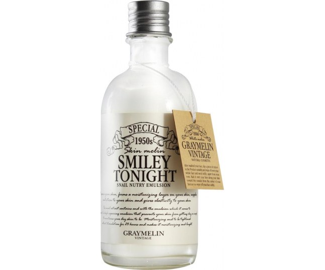 Graymelin Smiley Tonight Snail Nutry Emulsion / Питательная эмульсия с экстрактом слизи улитки 130мл