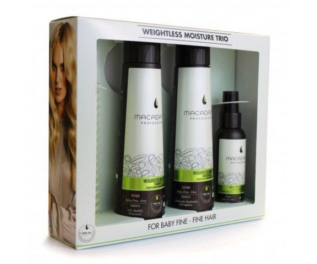 MACADAMIA Professional Weightless Moisture Trio Set - Набор для тонких волос