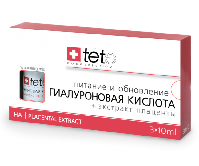 TETe Cosmeceutical Hyaluronic Acid + Placental Extract Гиалуроновая кислота + Экстракт плаценты 30мл