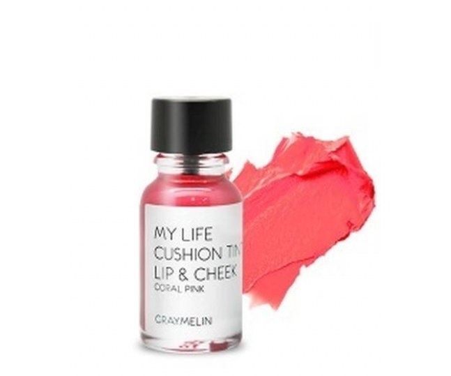 Graymelin My life Cushion Tint Lip & Cheek / Тинт для губ и щек (coral pink) 14г