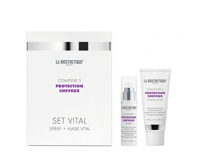Set Vital Complexe 3 Витализирующий дуэт с мощным молекулярным комплексом защиты волос. Комплекс 3 50мл+100мл