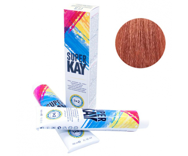 8.44 крем краска super kay - light intense copper blond - светло интенсивный медный блондин 180 мл.